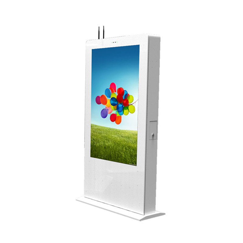 Urhealth 75 inch floor standing IP65 LCD outdoor advertising player touch screen kiosk waterproof digital signage
