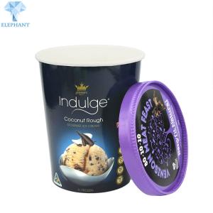 Quality Smoothies Ice Cream Paper Cup 5OZ 12Oz Gelato Cups And Spoons wholesale