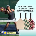 Outdoor Plywood Sublimation Pickleball Paddle Customization Sublimation Coating