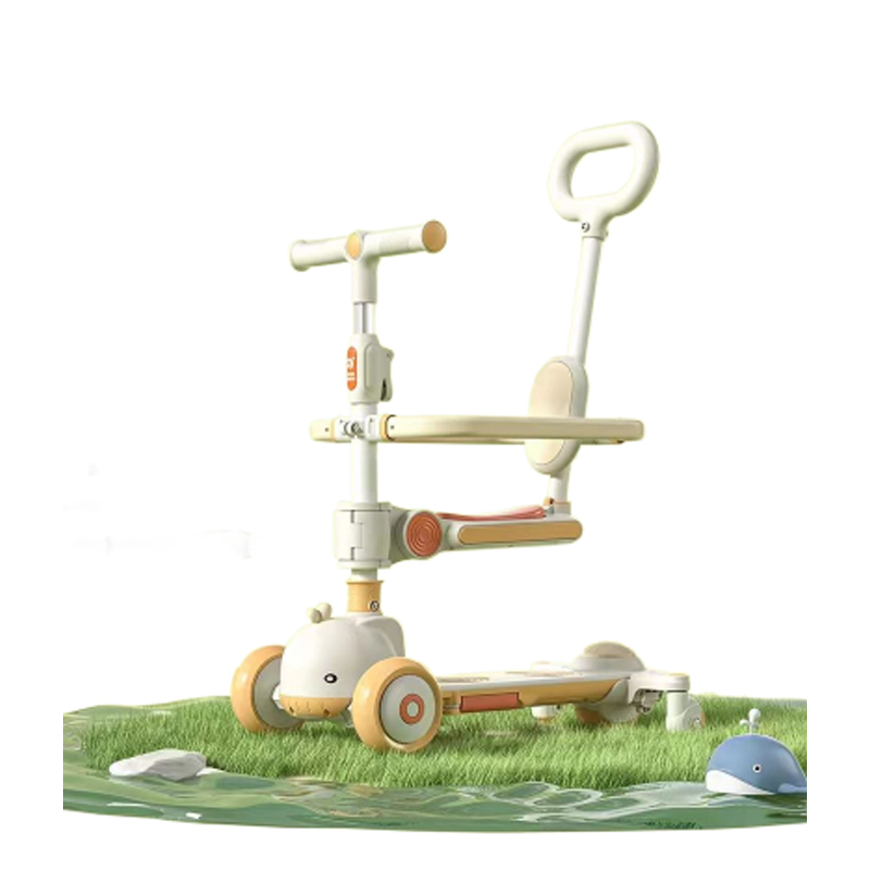 Carton Size 63X57X49cm Foldable Push Handle Seats Ride on Car Scooter for Bady Walker