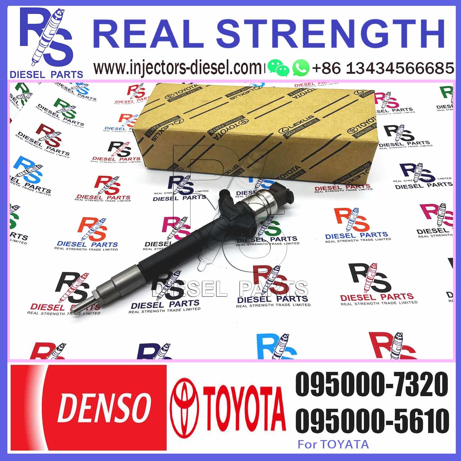 Diesel Fuel Injector 095000-7320 Common Rail Injection Nozzle 23670-0R130 For Toyota 1AD-FTV 2AD-FTV