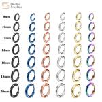 Titanium Steel Hoop Earrings , Small Round Circle Huggie Earrings Jewelry