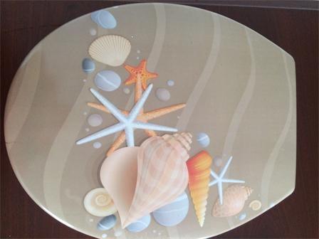 Plastic toilet seat,PP toilet seat,pure color toilet seat,white cover,soft