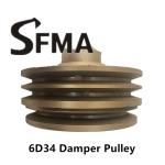 Excavator Digger OD162 3G 6D34 Crank Pulley