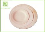 Durable Disposable Platter Plates , Strong Wooden Dessert Plates For Kids Adult