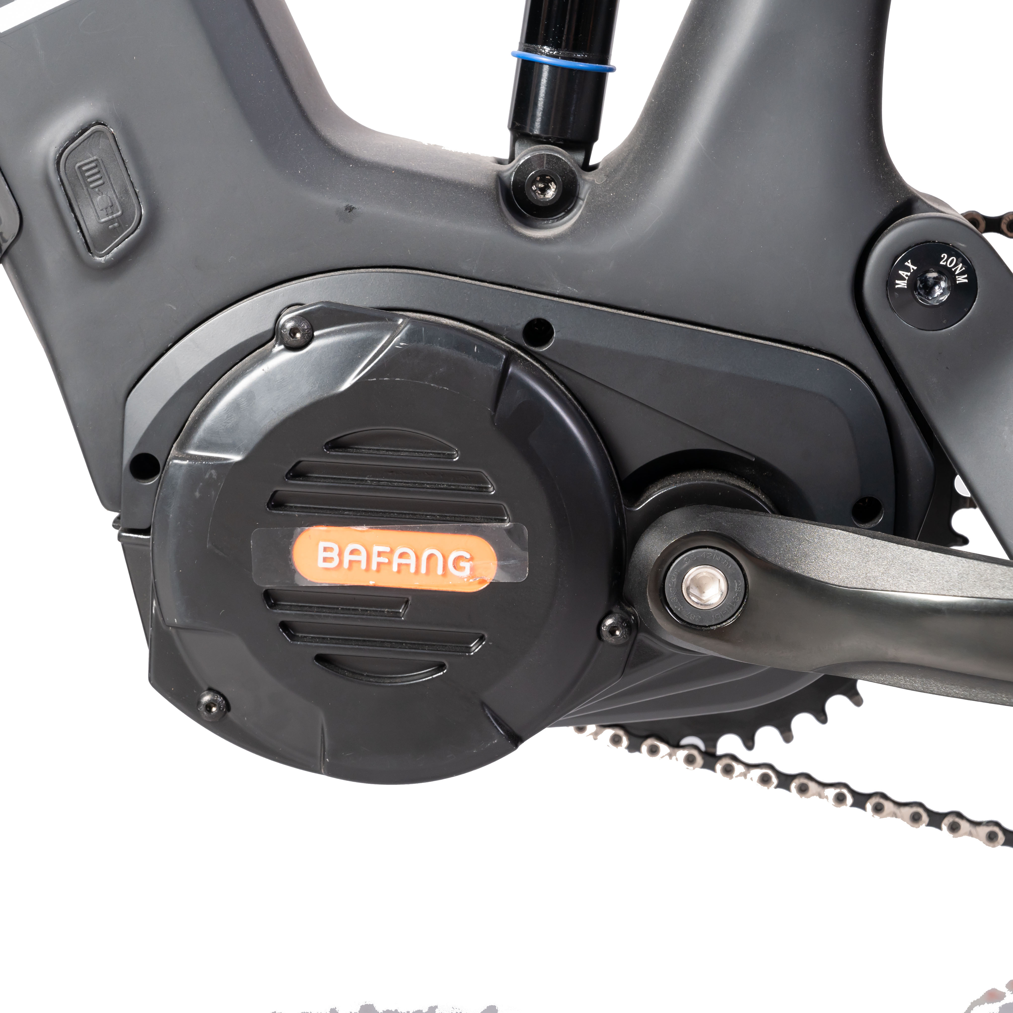 26" Carbon Fiber Full Suspension Mountain Ebike with 48v 750w MID Motor and Fat Tires