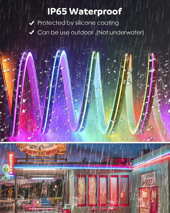 5V Addressable Neon Light Strip With 72 LEDs And 72 WS2811 Integrated Circuits/M