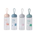 Clear Single Wall Transparent Glass Drinking Water Bottles Portable