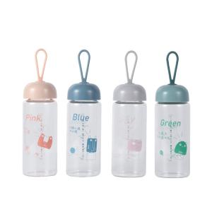 Quality Clear Single Wall Transparent Glass Drinking Water Bottles Portable wholesale