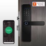 Aluminum Alloy Anti-Lock Biometric Fingerprint Keyless Tuya Smart Door Lock