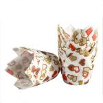 Disposable Colorful Cake Baking Tulip Paper Cups For Party