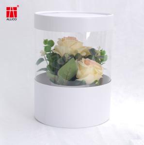 Quality 128-210Gsm C2S Paperboard Flower Bouquet Gift Box With PVC Window wholesale