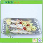 Wrinkle Wall 660ml Disposable Aluminium Foil Container Light Weight