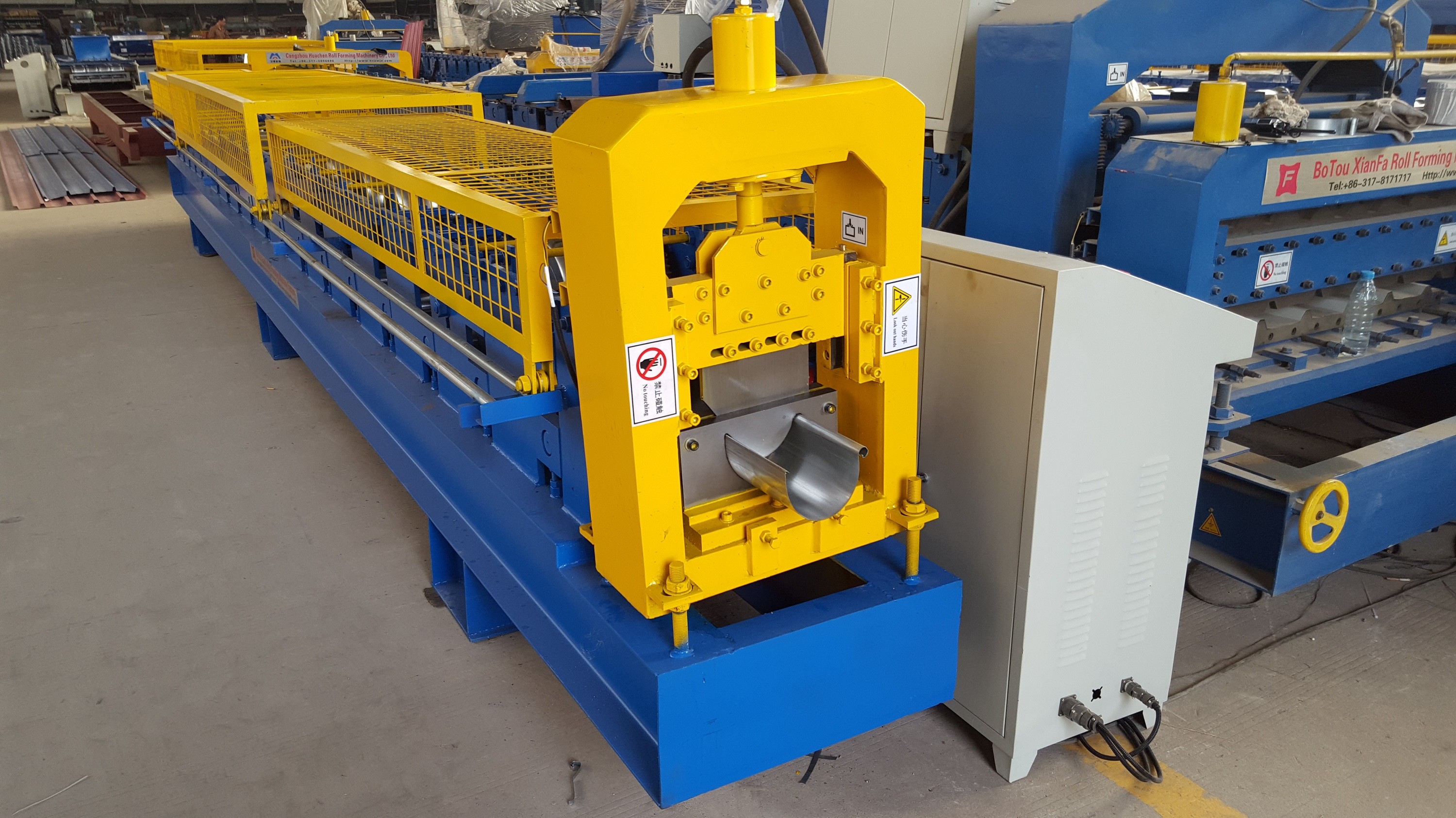 Galvanized Metal Water Tube /Pipe/Gutter Roll Forming Machine 10m/min with CE