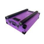 Pet Medium Aluminum Collapsible Dog Box Metal Foldable Purple Color 30 Inch