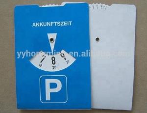Quality Concise Design Style 150*108mm Car Parking Disc made of Paper Cardboard for Parking wholesale