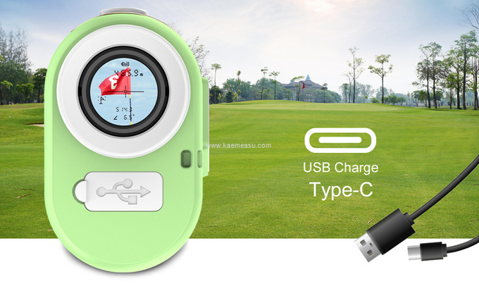 kaemeasu Mini Laser Rangefinder Rechargeable Golf Range Finder With Magnetic Adsorption MA1200