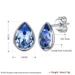 Women Pink Sterling Silver Jewelry Earrings