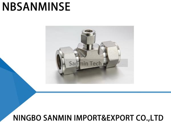 RUT Union Tee Stainless Steel SS316L Plumbing Fitting Pneumatic Air Fitting High