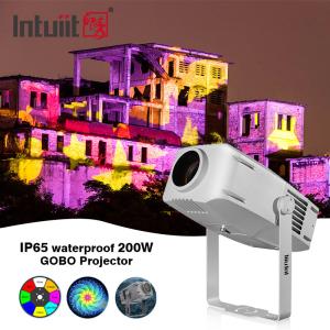 Quality 200W Professional Outdoor Waterproof IP65 LED Rotary Gobo Logo Advertising Rotator Projector Projection Lighting wholesale