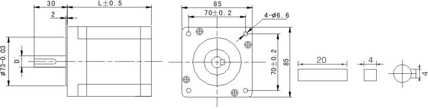 86mm 1.2Degree Enhanced Hybrid stepper motor J3910-H