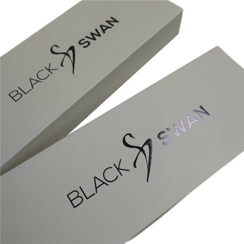 Simple Elegant Custom Logo Print Black Watch Strap Box Packaging Paper Box