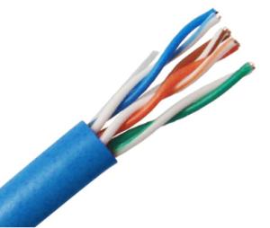 Quality UTP CAT5E UL CMR 350 MHz 24 AWG Solid Bare Copper Conductor Network Cable wholesale