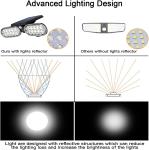 3.7V 2200mAH 6H Charging Wireless Landscape Spotlights Dual Heads
