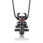 Floral Designs Sheep Shape Cast Pendant Square Pearl Box Chain Necklaces for Men