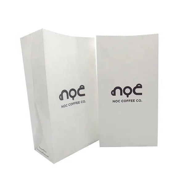 Biodegradable Glassine Paper Bags Waxed / Greaseproof Paper Bags