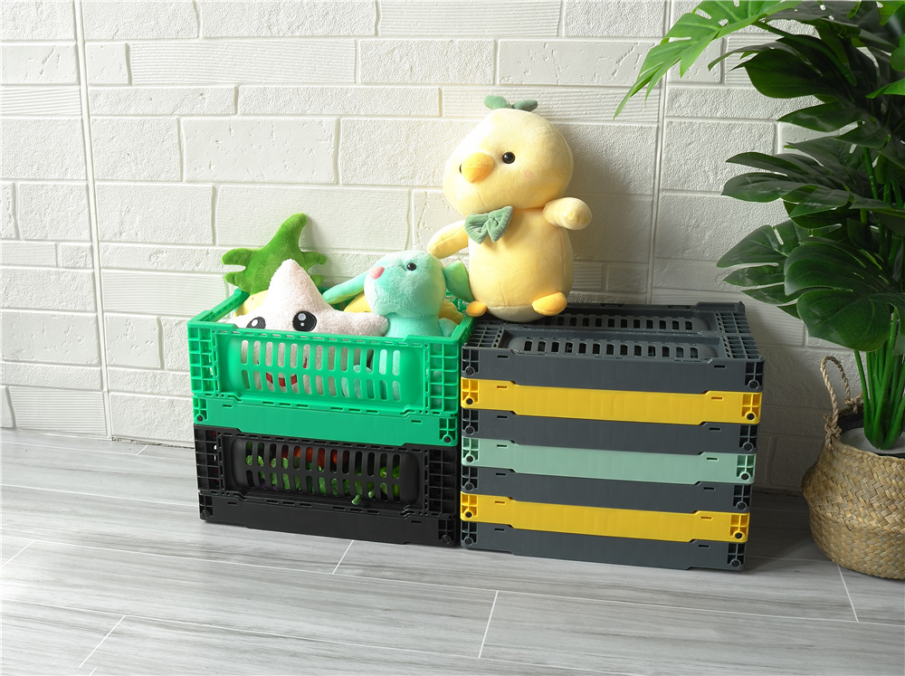 PP Warehouse Collapsible Crate for Easy Storage and Transportation Various Colors