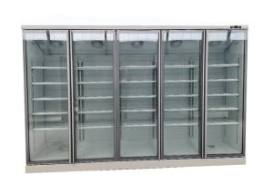 Quality Remote Compressor 5 Upright Glass Door Fridge Multi Deck wholesale