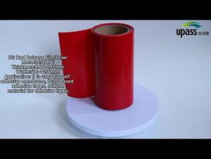 Quality Red Color HDPE Release Film HDPE Silicone Coated Release Liner For Foam Tapes wholesale