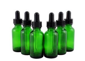 Quality Black Glass Dropper Empty Essential Oil Bottles  Convenient Packing wholesale