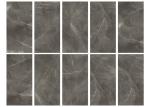600 X 1200 MM Ceramic Glazed Wall Tiles , Dark Grey Kitchen Glazed Tiles