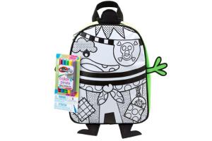 Quality Kids Fabric DIY Painting Pirate Backpack , Washable DIY Drawing School Bag wholesale