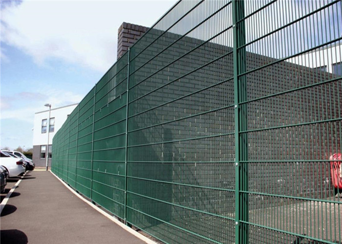 Hot Sales Twin Wire Mesh Fence Panel For Garden Fence With Peach Post