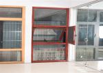 Buildings Standing Aluminium Glass Window Red Outwards To Open Soundproof