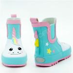 Anti Impact Printed Rain Boots , ISO14001 Girls Ankle Rain Boots