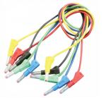 15A Male Audio Video 4mm 1000V Banana To Banana Cable