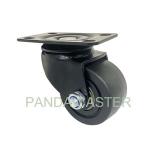 65mm Low Profile Heavy Duty Swivel Casters Top Plate Polypropylene Wheel