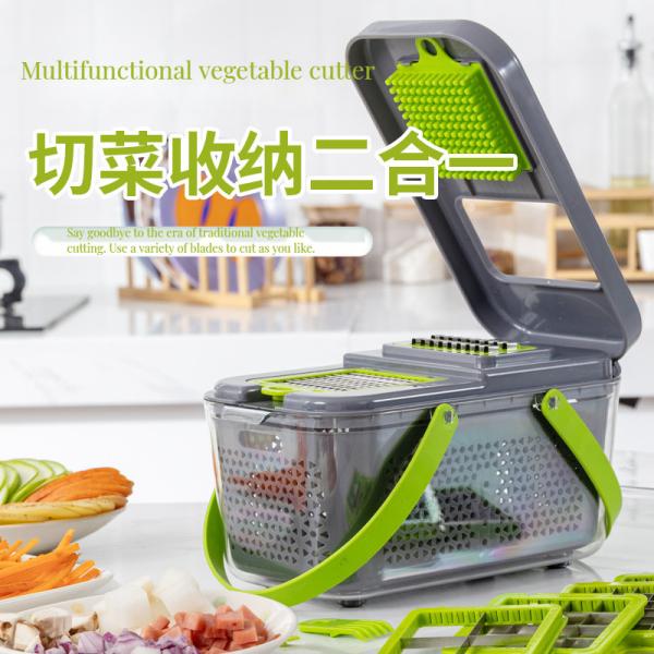 BAMBOO 22 in 1 Multi-functional Vegetable Cutter Food Chopper Fruit Slicer Food