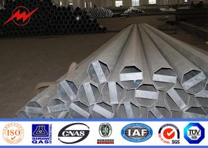 Quality 27.5m 40kn Galvanised Light Pole Transmission Tubular Steel Pole High Voltage wholesale