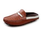 Fashion Summer Genuine Leather Mens Sandals / Mens Cowhide Slippers