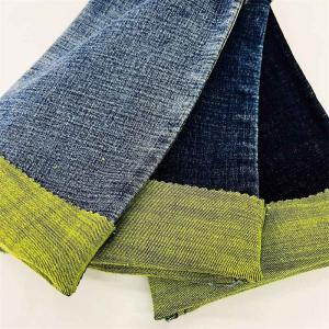 Quality Sanforized Stretchy Right Hand Twill Denim Fabric With Yellow Backside wholesale