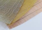 Recycled Bronze Color 70% Glass Laminated Wire Mesh Art Copper Woven