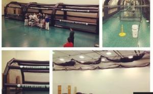 Quality Commercial large inflatable baseball sport court for rental with PVC Material wholesale