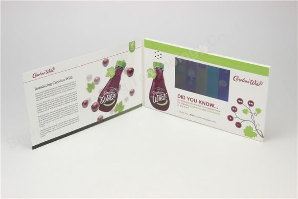 5.0 inch lcd video brochure card for marketing compaign,LCD video booklet invitation card
