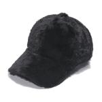 Winter warm rabbit hair baseball cap Outdoor thickened solid color casual plush