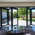 Custom Aluminium Bi Folding Patio Doors Energy Saving For Exterior Patio